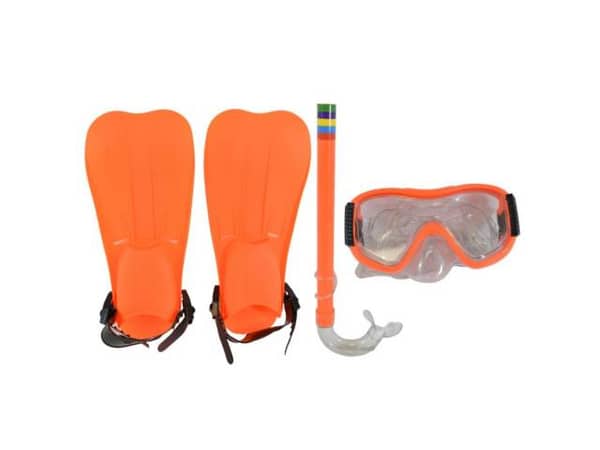 Set de snorkel con patas 38 x 14 cm. 
